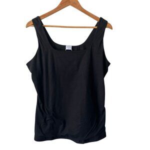 Xieerduo Black Scoopneck Spandex Tank Top, New with Tags